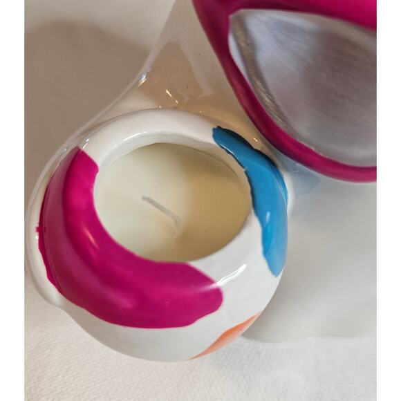 Summerween Ghost Sunglasses Beach Ball Candle Pistachio Caramel 2 Wicks - Picture 6 of 6